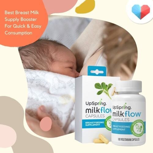 UpSpring Milkflow Fenugreek with Blessed Thistle Capsules