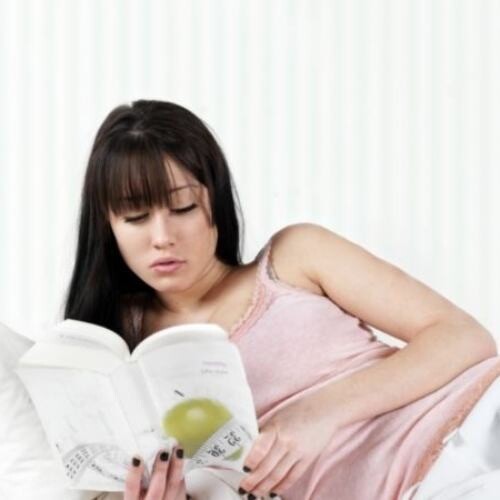 Reading a book