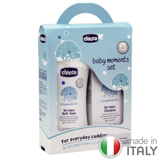 Chicco Baby Moments No-Tears Bath Foam Set